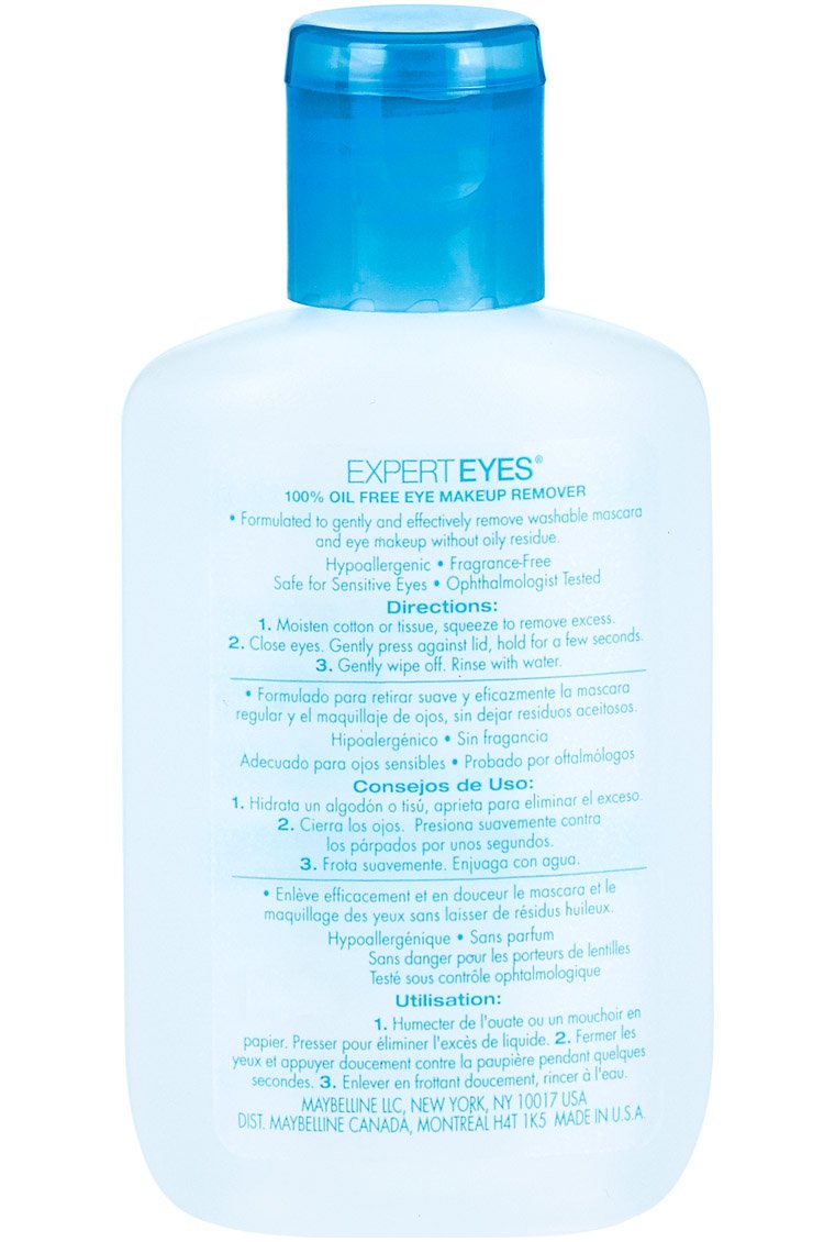 Maybelline Expert Eyes 100% Oil Free Eye Make-Up Remover - 2.3 Fl Oz (Pack of 3)