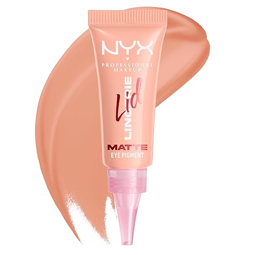 NYX PROFESSIONAL MAKEUP Lingerie Lid Lingerie Cream Eye Pigment, Eyeshadow, Up to 24H Wear, In-Nude-Endo, 0.2 fl oz Beauty & Personal Care NYX PROFESSIONAL MAKEUP
