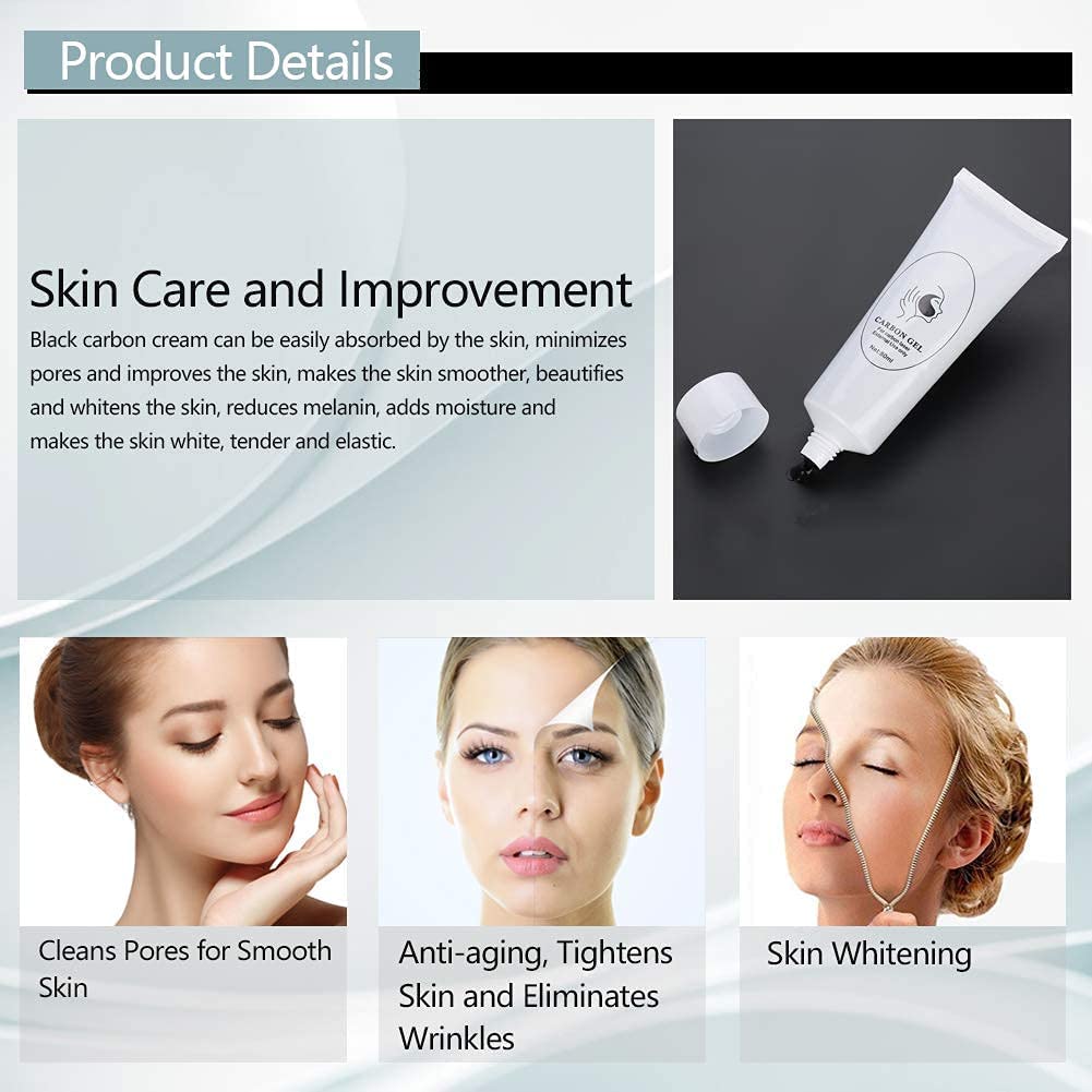 80ML Carbon Peel Cream Gel for Skin Rejuvenation Black Doll,Facial Skin Deep Cleaning with Carbon Gel Nano Activated Carbon for Laser (1pc) Beauty & Personal Care HAPYONLFU
