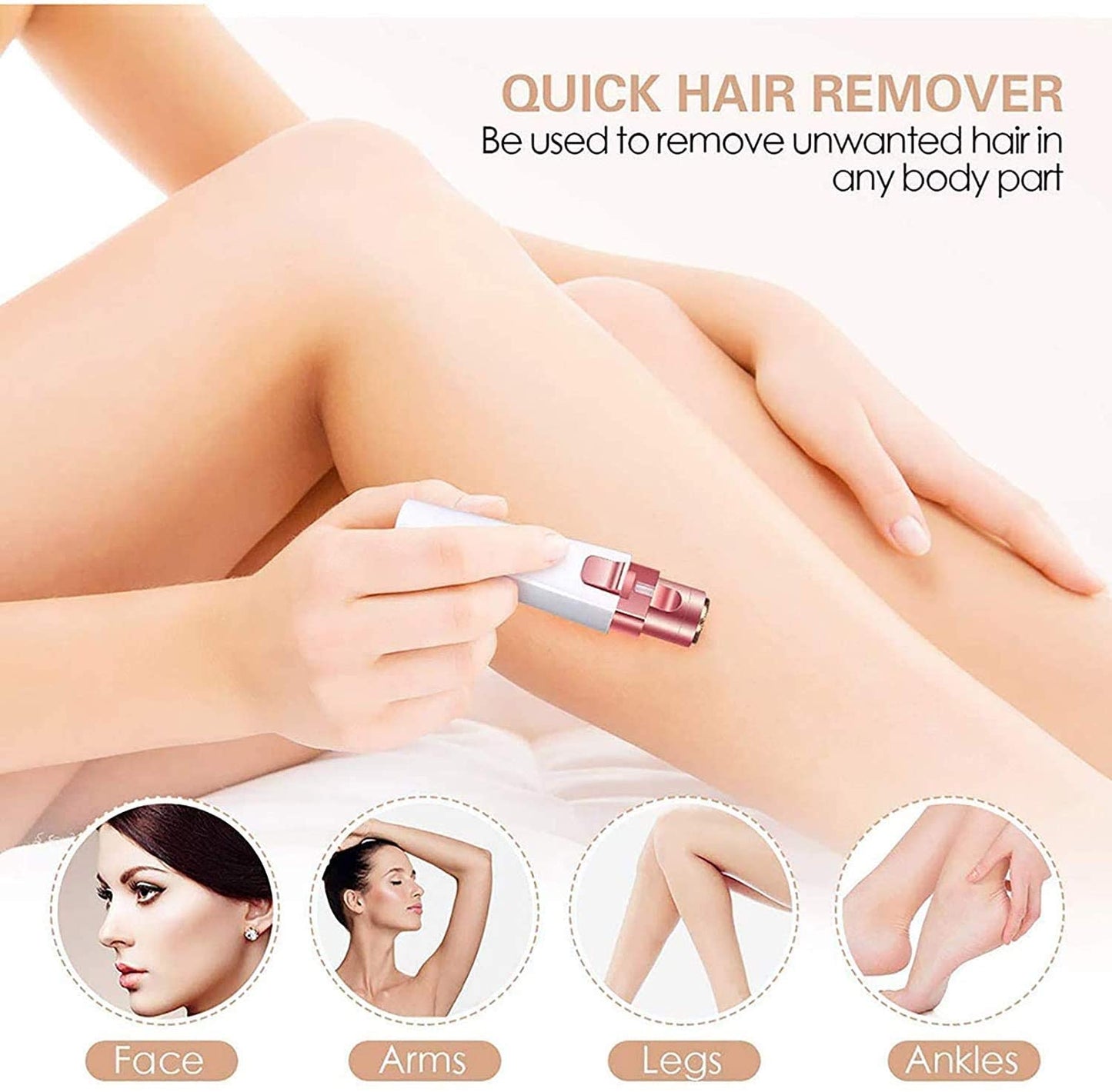 LEONYS Eyebrow Hair Remover, Rechargeable Eyebrow Trimmer, Painless-Precision Portable Electric Eyebrow Razor Tool for Face Lips Nose Facial Hair Beauty and Personal Care LEONYS