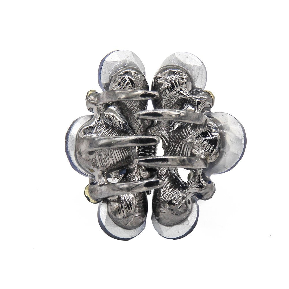 Carede 1.2 inch Rhinestone Butterfly Claw Hair Clips Hair Clamp,Crystal Bow Hair Jaw Clip Barrettes for Girls Women,Pack of 6 Beauty & Personal Care Carede