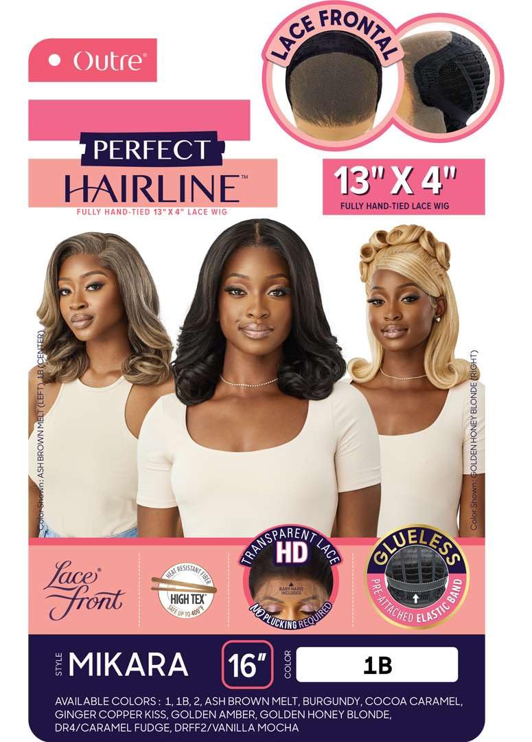 Outre Lace Front Wig - Perfect Hair Line 13X4 - Mikara (BURGUNDY)