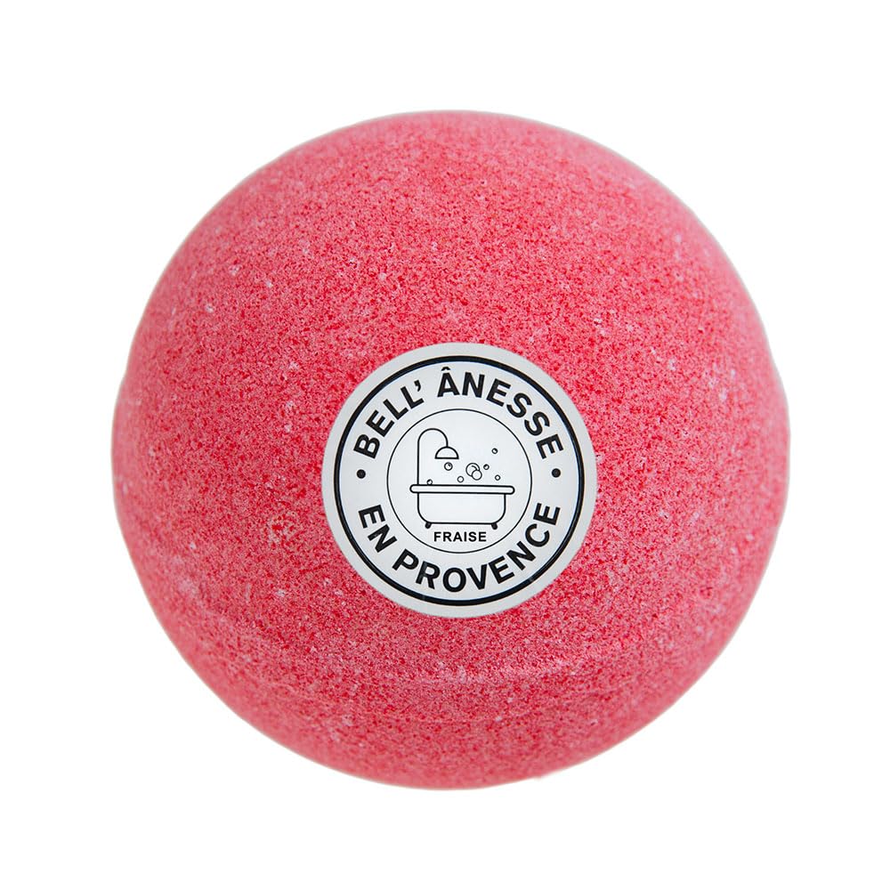 Label Provence Nature - Bath Bombs for Women and Men - Perfect for a Natural Spa Feel - Fizzy Bubble Bath Bomb - Gift for Her/Him - Strawberry Beauty and Personal Care Label Provence Nature