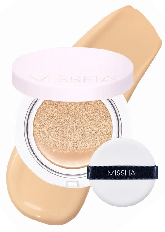 MISSHA Magic Cushion Foundation No.23 Natural Beige for light with neutral skin tone - Flawless Coverage, Dewy Finish, Easy Application for All Skin Beauty & Personal Care MISSHA