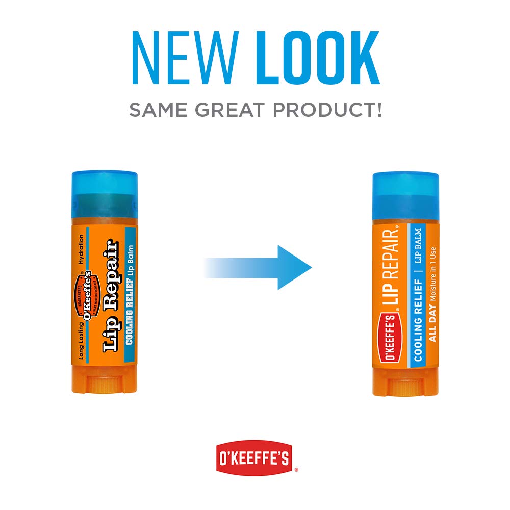 O'Keeffe's Cooling Relief Lip Repair Lip Balm for Dry, Cracked Lips, Stick, (Pack of 7) Beauty and Personal Care O'Keeffe's