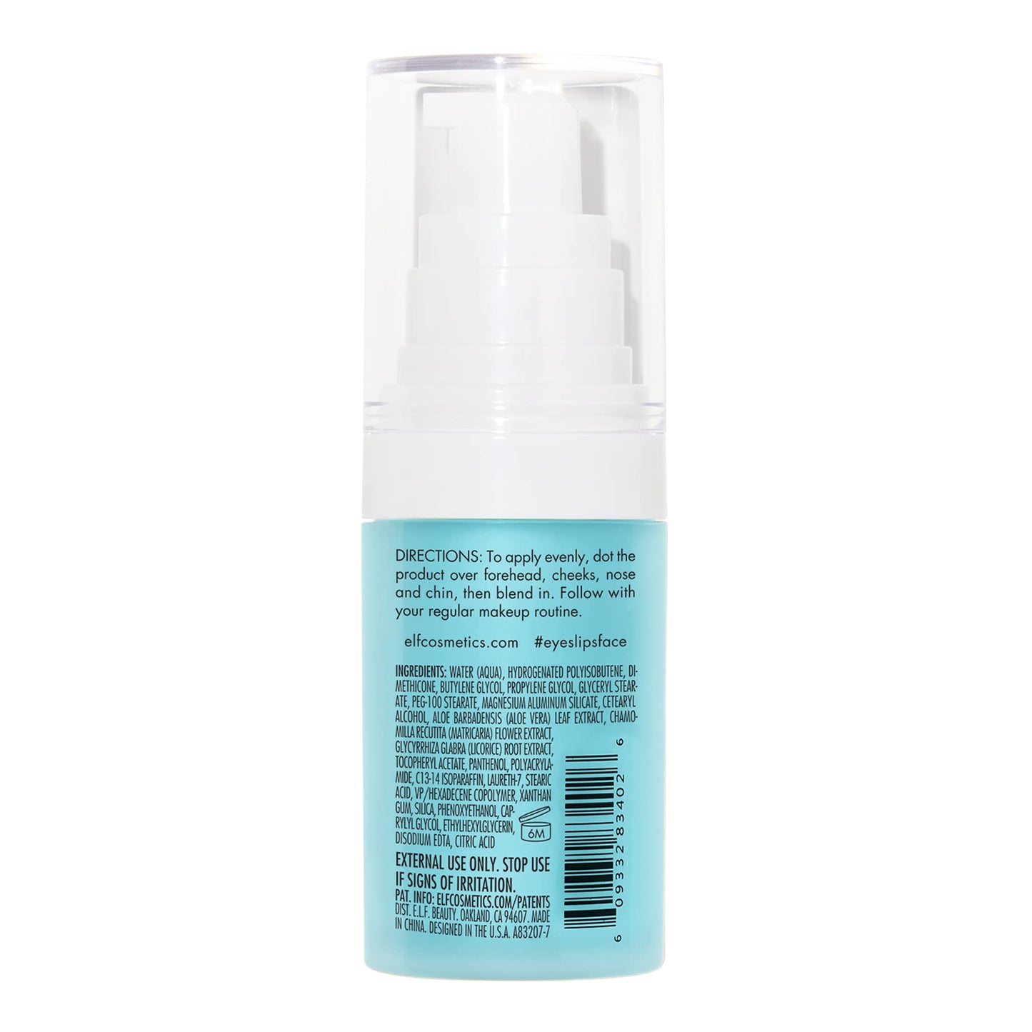 e.l.f. Soothing Face Primer, Nourishing & Moisturizing Face Makeup Primer For Long-Lasting Makeup, Infused With Vitamin E, Vegan Beauty & Personal Care e.l.f.