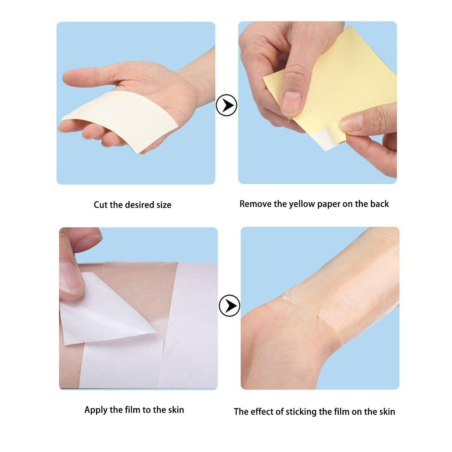 MOUMOUTEN Underarm Sweat Roll, Transparent and Invisible Armpit Sweat Pads, Cuttable and Adhesive Sweat Prevention Pads Safe and Skin Friendly Beauty and Personal Care MOUMOUTEN