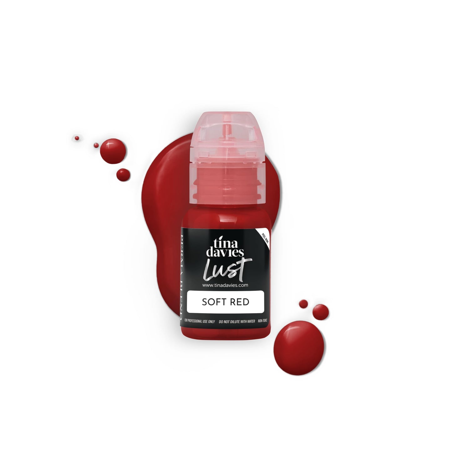 Tina Davies Professional Envy & Lust Lip Pigments - Permanent Lip Makeup - Colors Heal True to Tone - High Retention - Lust Soft Red, 1/2oz/15ml Beauty & Personal Care Tina Davies
