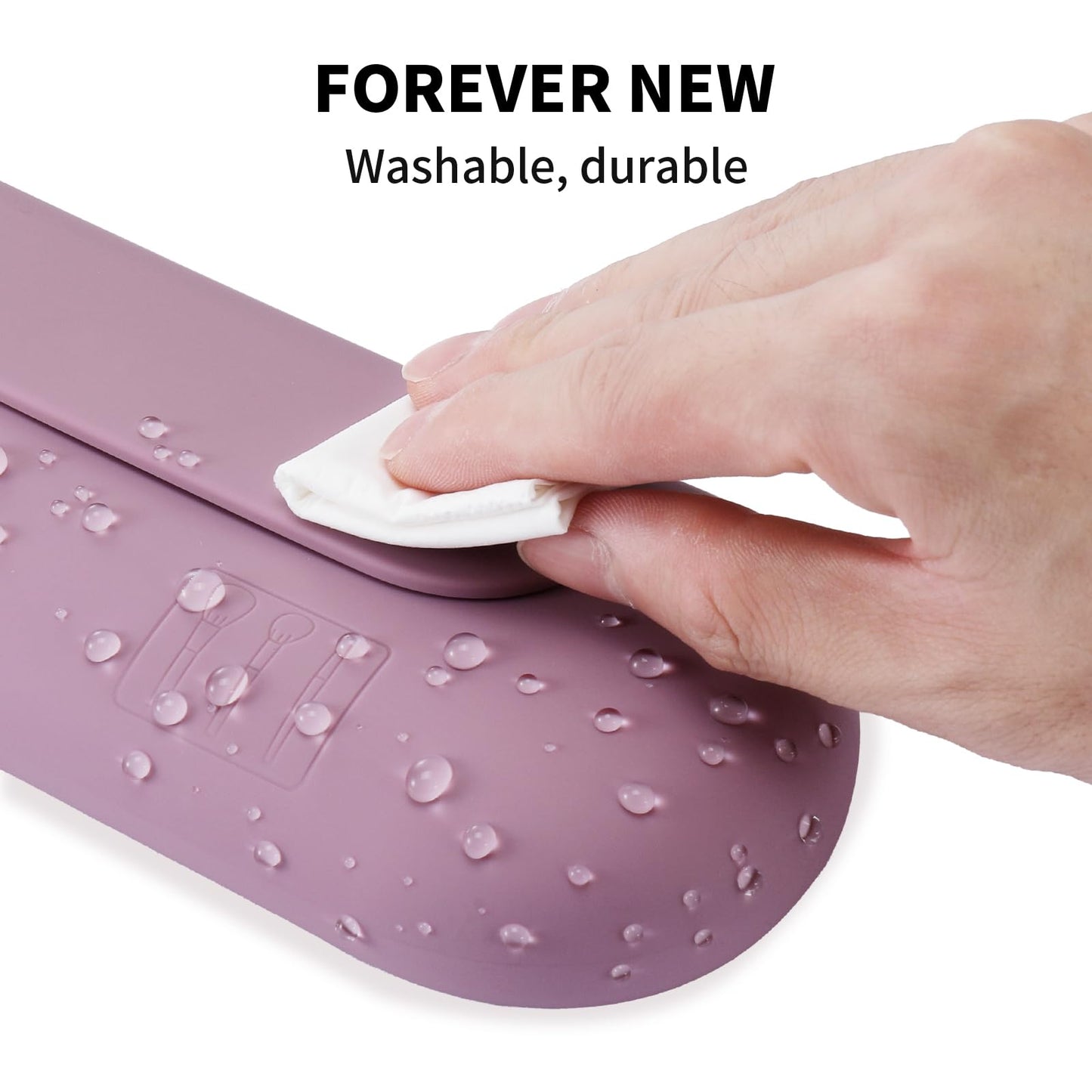 AGIKET Silicone Makeup Brush Holder Travel Cosmetic Bag：Soft Portable Cosmetic Face Brushes Holder with Upgrade Anti-Fall Out Magnetic Closure, Large Beauty and Personal Care AGIKET