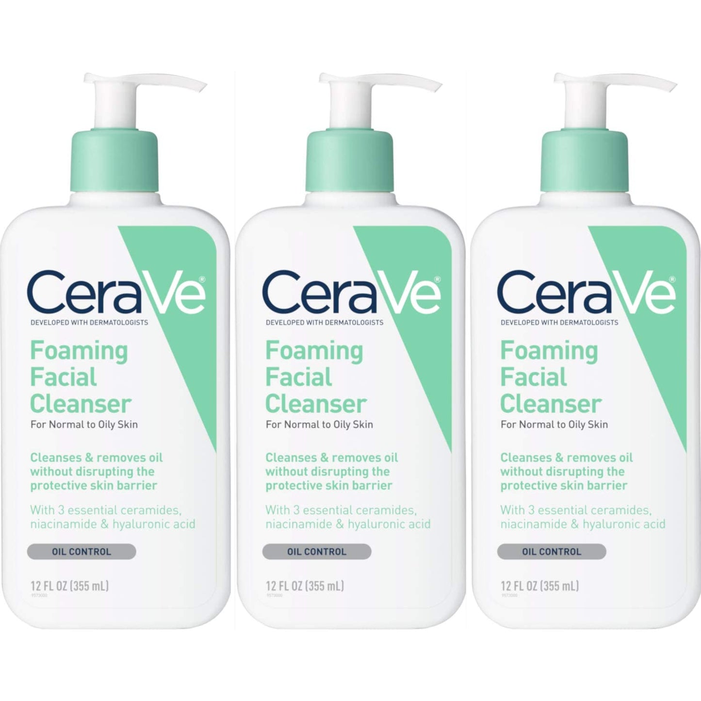 CeraVe Foaming Facial Cleanser, 2 Count Beauty & Personal Care CeraVe