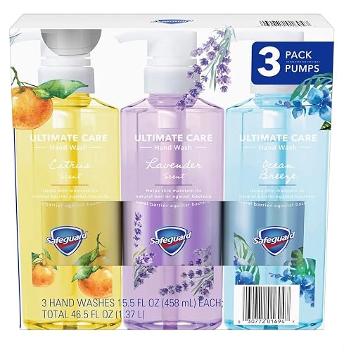 Safeguard Liquid Hand Soap 3-in-1 Ultimate Care Pack, Micellar Deep Cleansing (15.5 fl. oz. 3 pk.) Beauty & Personal Care oleum crete