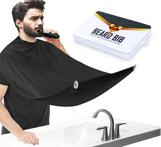 ztarraum Beard Bib Beard Apron, Beard Gather?Shaving and Trimming, Non-Stick Grooming Cloth with 2 Suction Cups, Best Gifts for Men,Valentine's Day Beauty and Personal Care ztarraum