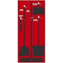 NMC SB105ACP 5S Janitorial Shadow Board, Red/Black, 68"X30", AluminumCompositePanel (Tools Sold Separately) Beauty & Personal Care NMC