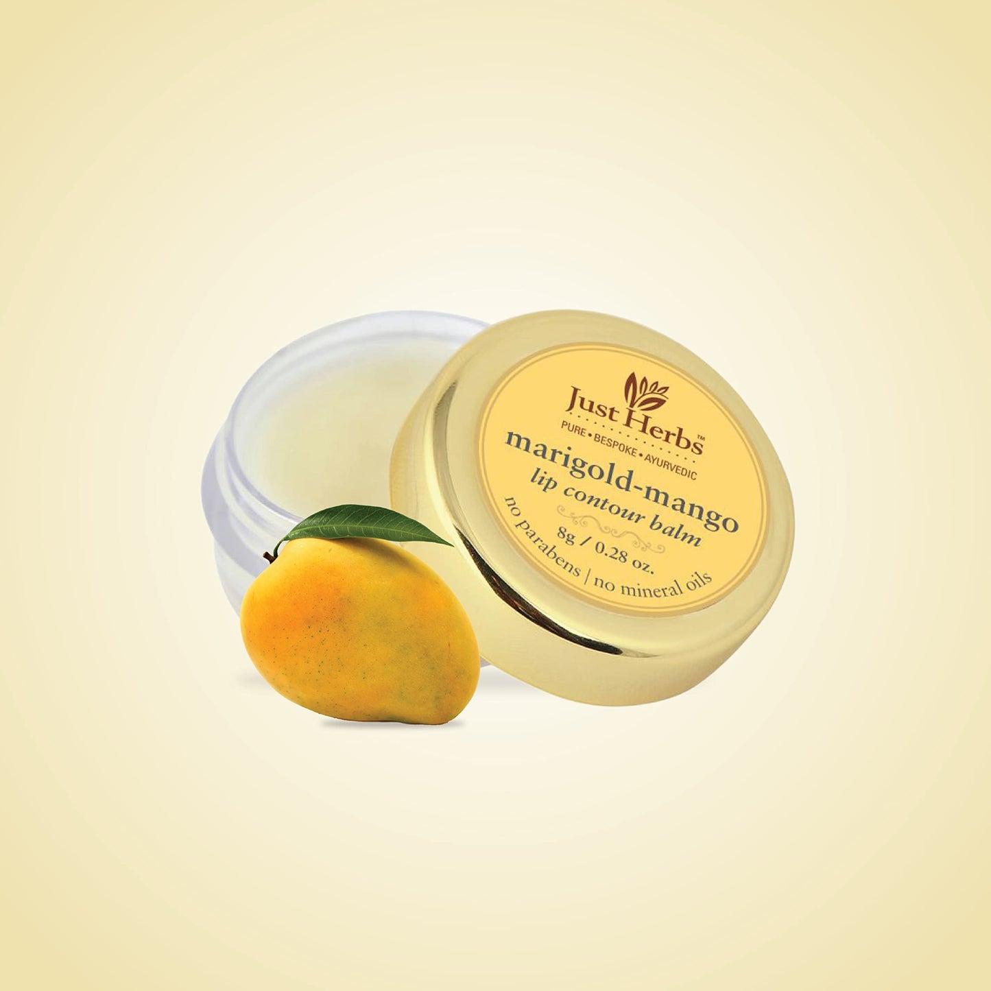 Just Herbs Marigold Mango Lip Contour Balm, 8g Beauty and Personal Care Just Herbs