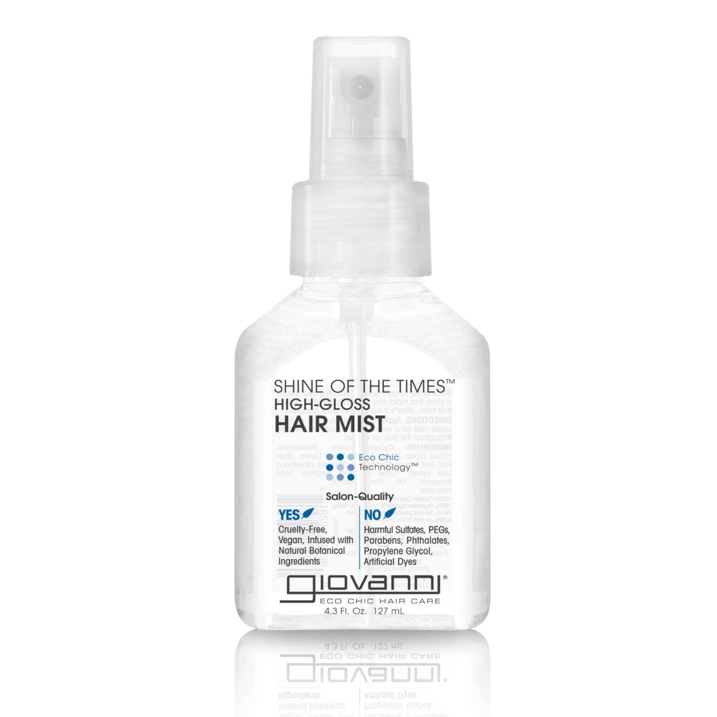 GIOVANNI Shine of the Times Finishing High-Gloss Hair Mist - Anti Frizz Hair Products, Color Safe, Salon Quality, Cruelty-Free, No Parabens, Infused Beauty & Personal Care GIOVANNI