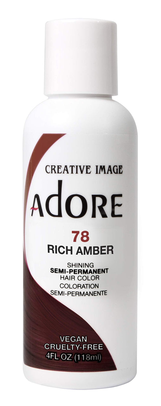 Adore Semi-Permanent Haircolor #078 Rich Amber 4 Ounce (118ml) (6 Pack) Beauty & Personal Care Adore