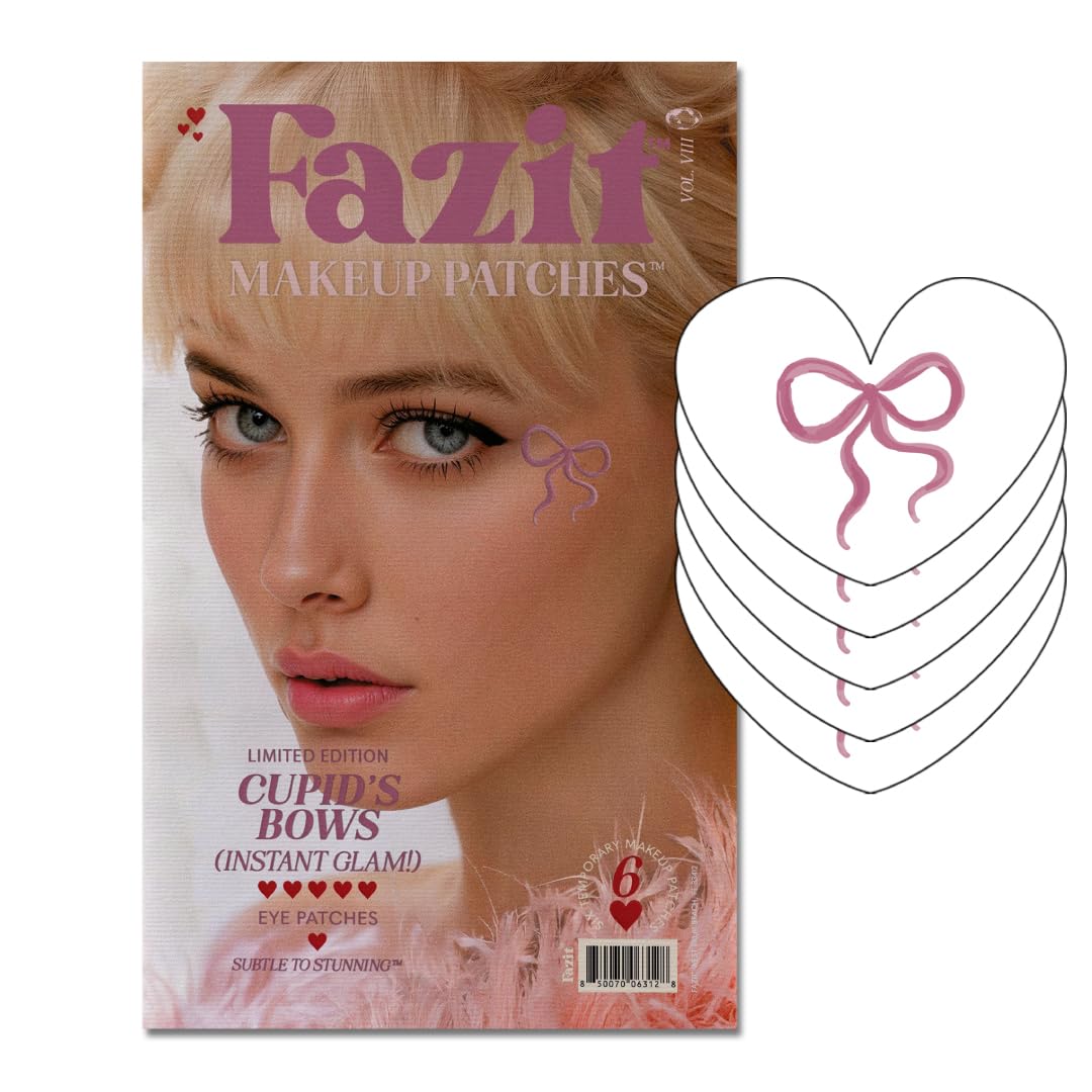 Fazit Makeup Patches - Cupid's Bow Speckles - Glow Up Make-Up Patches - Cute Glitter Makeup Accessories for Women - Cosmetic Glitter for Face Beauty & Personal Care Fazit
