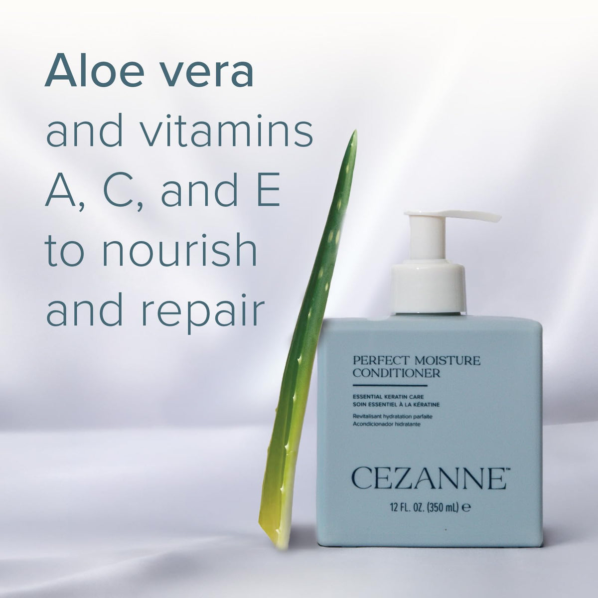 Cezanne Perfect Moisture Conditioner - Deep Hydrating & Frizz?Free, Keratin & Quinoa - 12 fl oz
