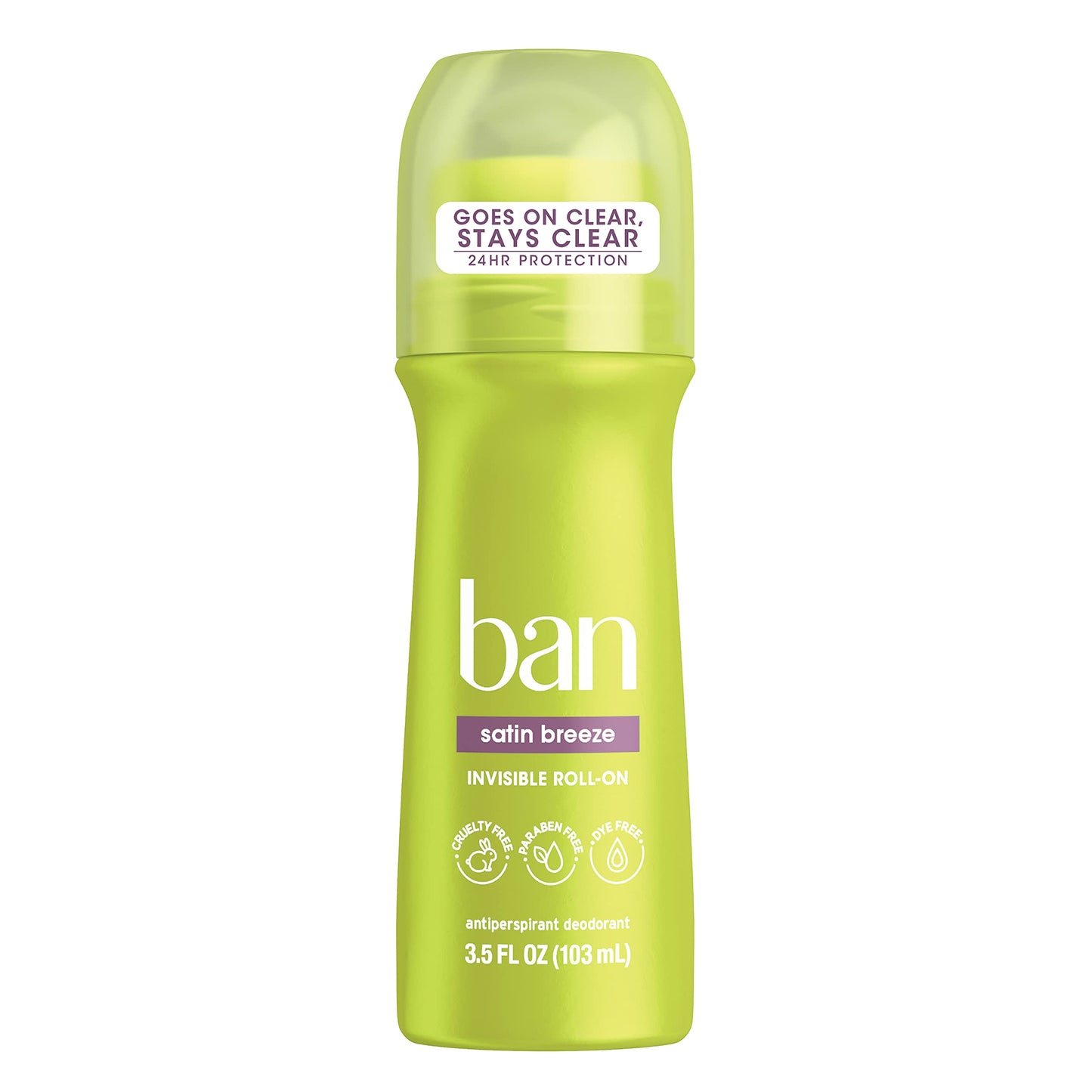Ban Roll-On Satin Breeze Deodorant, 3.5 Fluid Ounce Beauty and Personal Care Ban