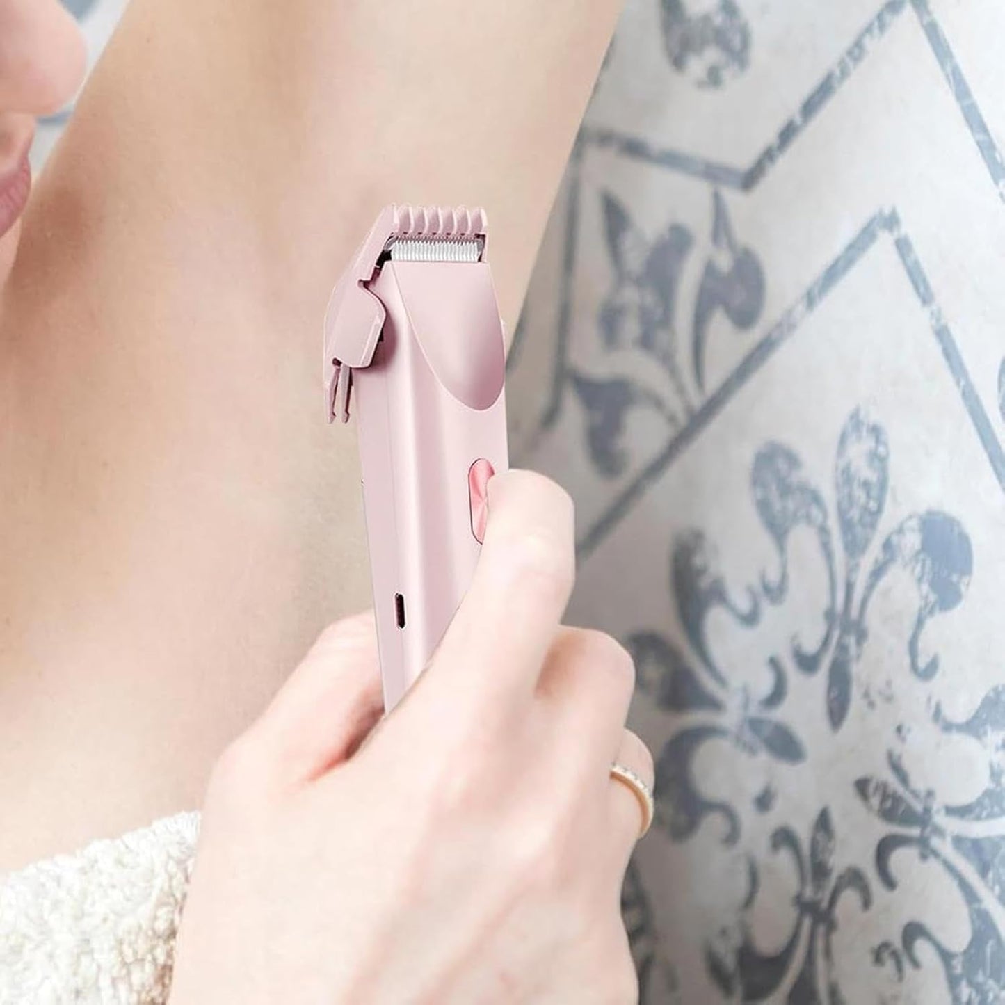 WBRSybUS Dual Head Shaver Women, 2-in-1 Electric Shaver & Trimmer, Waterproof, Rechargeable, Suitable for Women's Body Hair Grooming, Bikini Line Beauty and Personal Care WBRSybUS