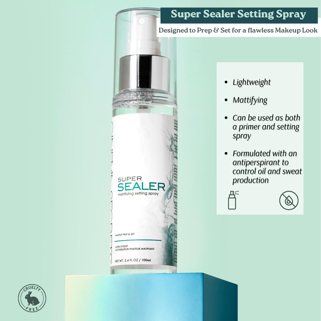 Cinema Secrets Super Sealer Setting Spray - Lightweight Anti-Shine, Oil Control, Sweat-Resistant, Locks Makeup for Long-Wear & High Humidity Beauty & Personal Care CINEMA SECRETS