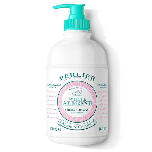 Perlier White Almond Shower & Bath Cream - Nourishing & Soothing Luxury Bath Cream Made with Almond Oil for Deep Moisturization and Hydration (16.9 Beauty & Personal Care Perlier