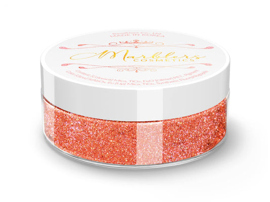 MARBLERS Chunky Natural Mica Powder [Blood Orange Pearl] 0.11oz (3g) | Highly Pigmented | Non-Toxic, Vegan, Cruelty-Free | Eyeshadow, Body Butter Beauty & Personal Care MARBLERS