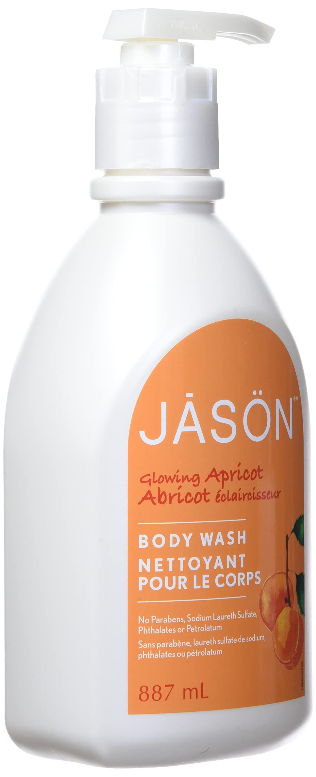 JASON NATURAL PRODUCTS BODY WASH,APRICOT SATIN, 30 FZ Beauty & Personal Care JASON