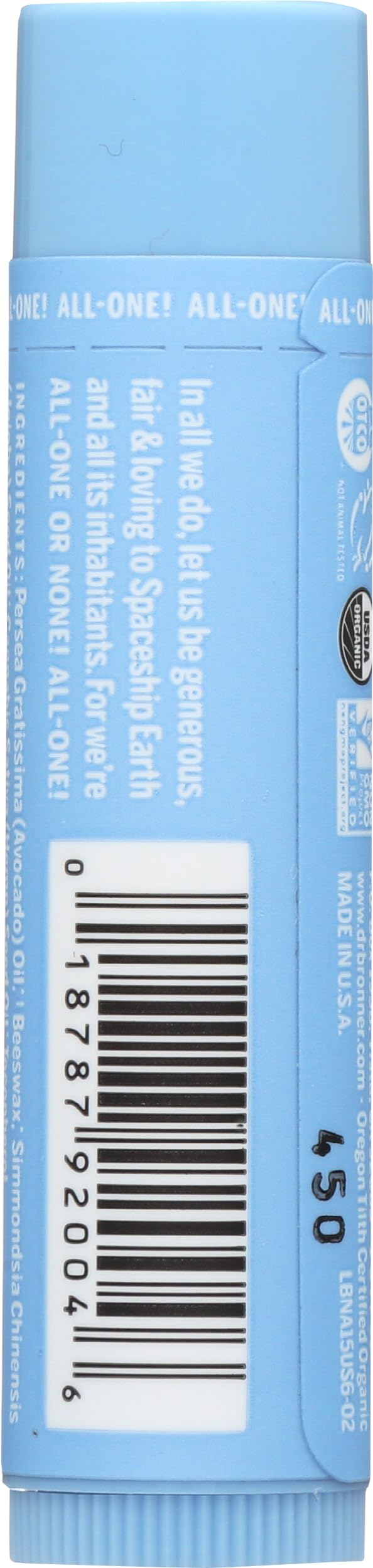 Dr Bronner Lip Balm Naked Unscntd Beauty & Personal Care Dr. Bronner's