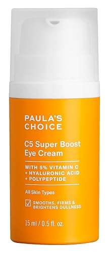Paula's Choice C5 Super Boost Eye Cream for Dark Circles, Puffy Eyes, Fine Lines & Crow’s Feet, Eye Repair Cream with 5% Vitamin C, Hyaluronic Acid Beauty & Personal Care Paula's Choice