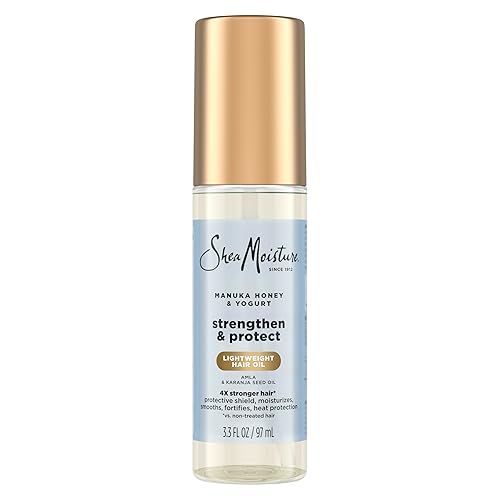 SheaMoisture Strengthen & Protect Hair Oil Manuka Honey & Yogurt Reduces Heat Damage and Protects Hair with an Amla Oil and Manuka Honey Infused Beauty & Personal Care SheaMoisture