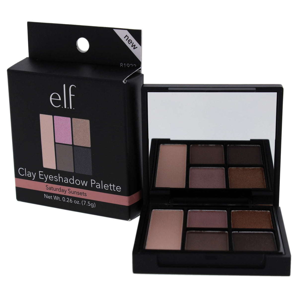 e.l.f. Long Lasting Wear Clay Eyeshadow Palette, Saturday Sunsets, 0.26 Ounce Beauty & Personal Care e.l.f.