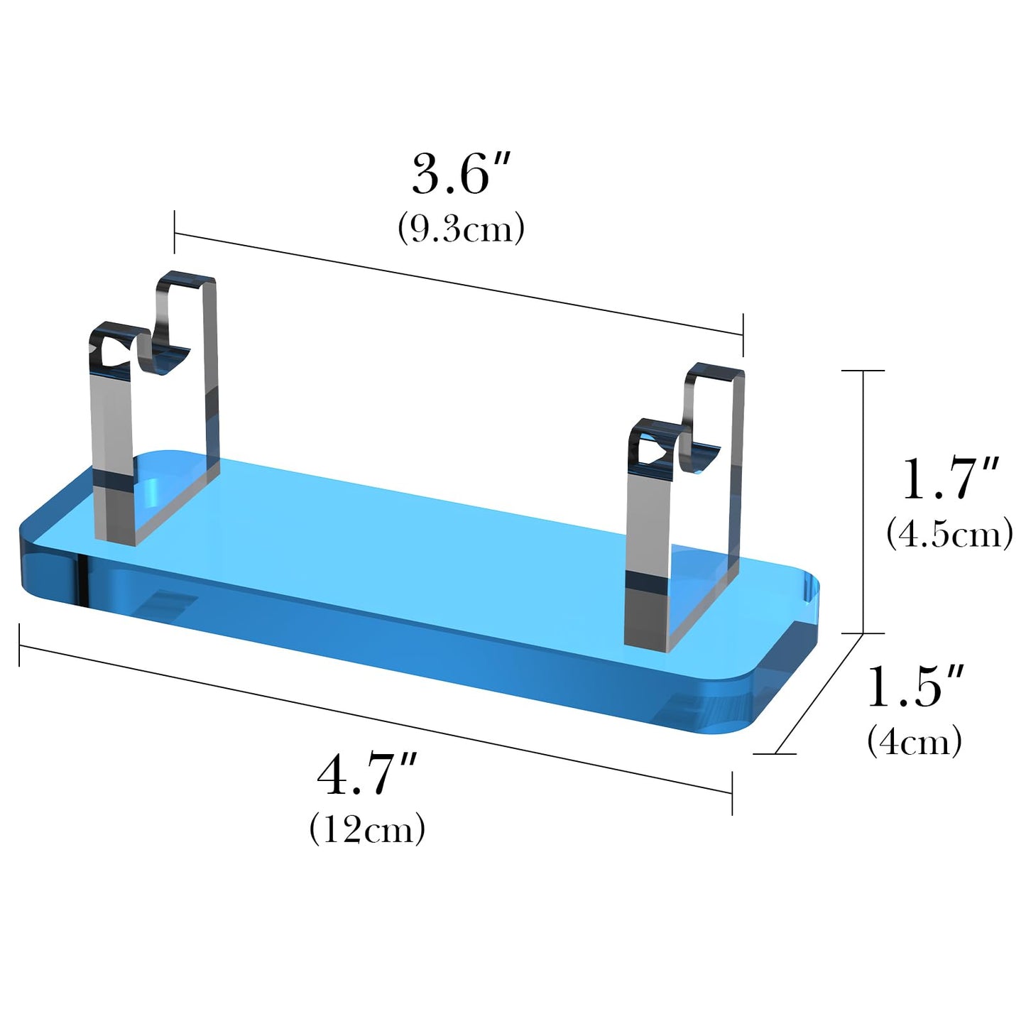 Linkidea Acrylic Men's Razor Stand Holder, Stable Storage Bracket Bathroom Countertop Organizer, Easy Clean, Compatible with Viking Blade Beauty and Personal Care Linkidea