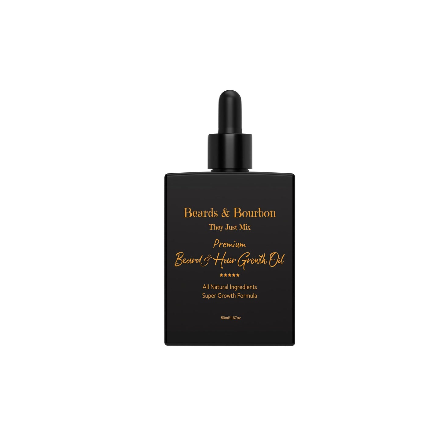 Beards & Bourbon's Luxurious Beard and Hair Growth Oil - Infused with Ginger, Lavender, Peppermint, Tea Tree, and Rosemary Oils for Stimulating Growth Beauty and Personal Care BABY HAIR