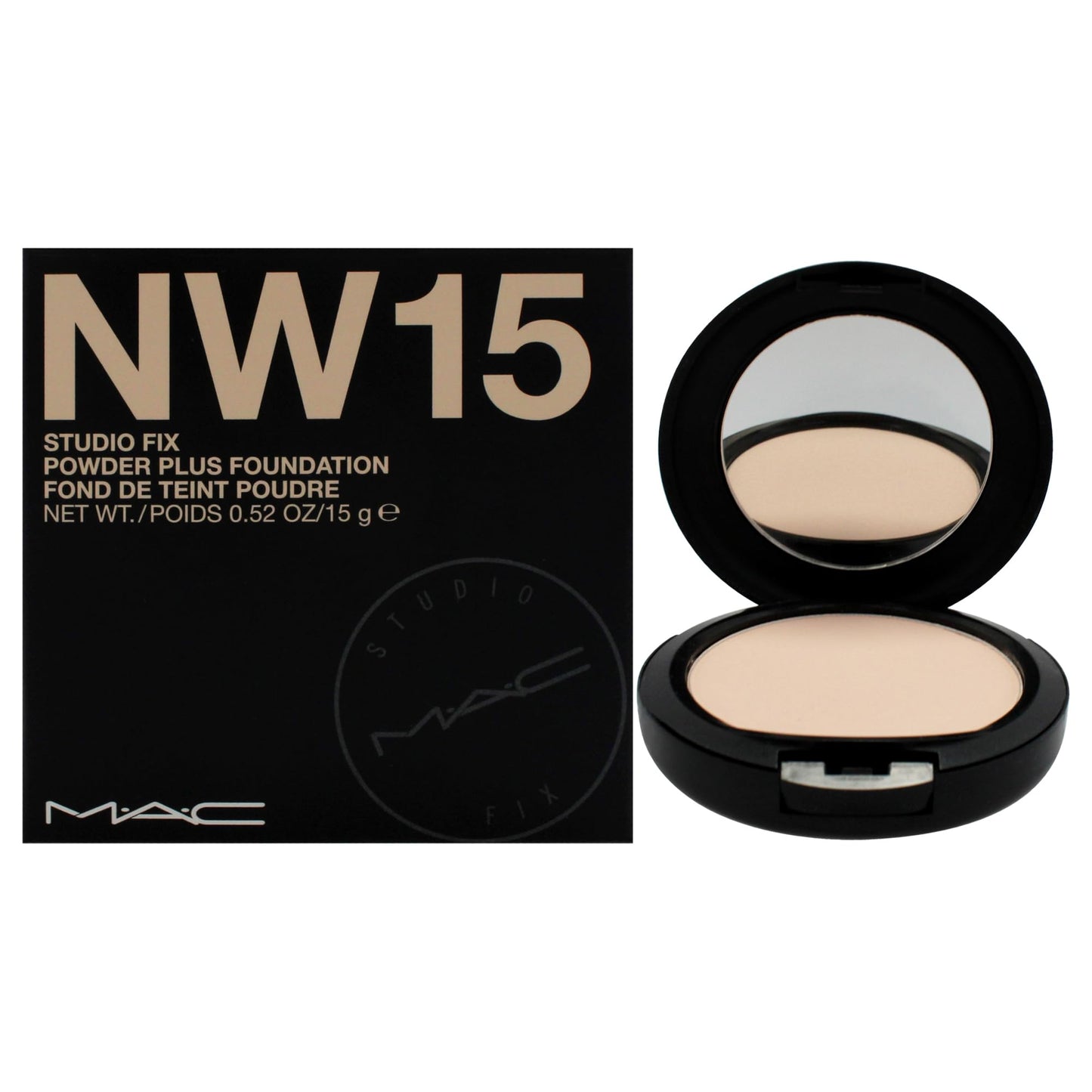 Studio Fix Powder Plus Foundation - NW15 by MAC for Women - 0.52 oz Foundation Beauty & Personal Care MAC