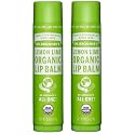 Dr. Bronner's Sun Dog's Organic Lip Balm Lemon Lime Pack of 2 - 0.15 oz Beauty & Personal Care Dr. Bronner's