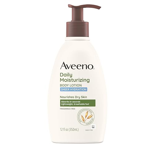 Aveeno Sheer Hydration Fragrance-Free Daily Moisturizing Lotion + Prebiotic Oat for Dry Skin, Lightweight, Fast-Absorbing Body Moisturizer Nourishes Beauty & Personal Care Aveeno