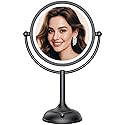VESAUR Professional 8.5" Lighted Makeup Mirror, 1X/10X Double Sided HD Undistorted Magnifying Mirror with 3 Color 90 Dimmable LED lights, 360° Beauty & Personal Care VESAUR