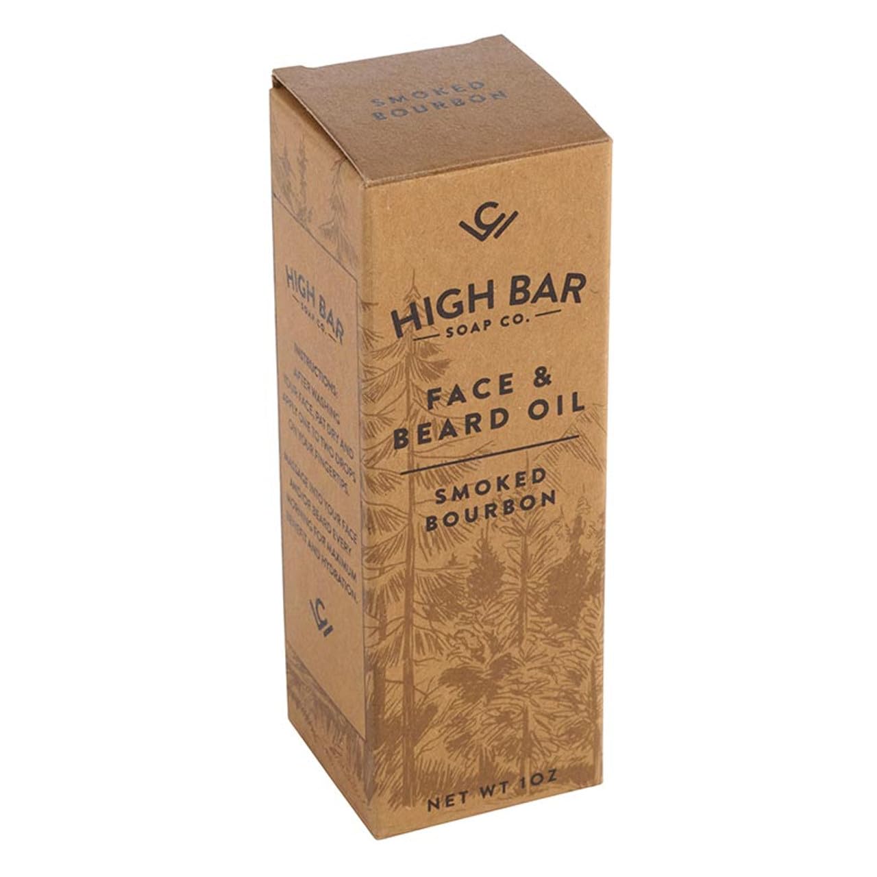 COLE WHEELER Vegan Smoked Bourbon Fragrance Face and Beard Oil, Natural Moisturizing, Vegan, Animal Fat Free, 1oz Beauty and Personal Care COLE WHEELER