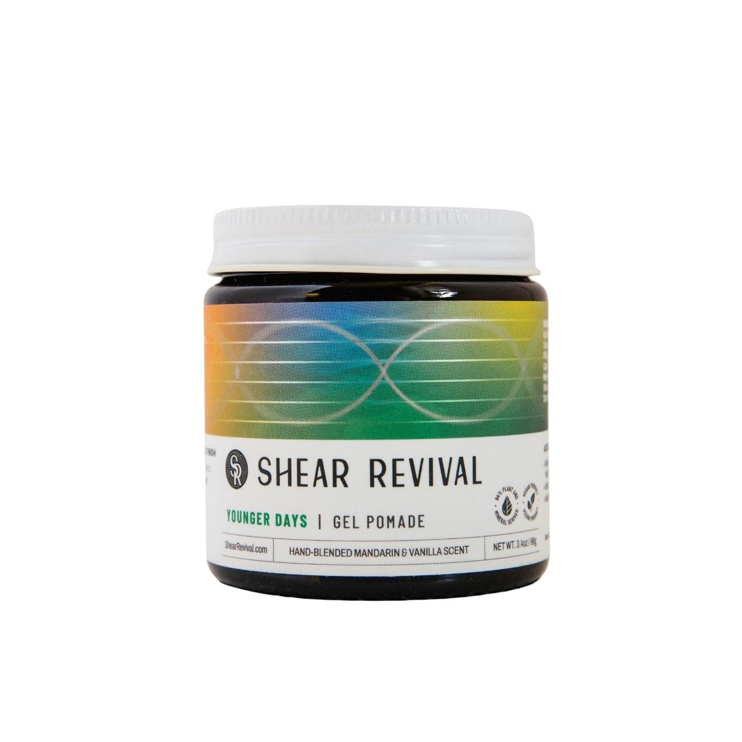 Shear Revival Younger Days Gel Pomade for Men & Women - Vegan, Medium Hold, Natural Finish for All Hair Types, Mandarin & Vanilla Scent, Travel Beauty & Personal Care Shear Revival