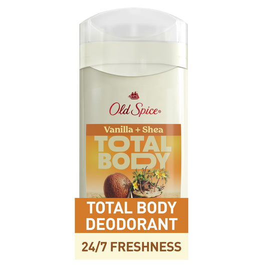 Old Spice Whole Body Deodorant Stick for Men, Aluminum Free, Vanilla + Shea Scent, 24/7 Odor Protection, 24/7 Lasting Freshness, Dermatologist Tested Beauty & Personal Care Old Spice
