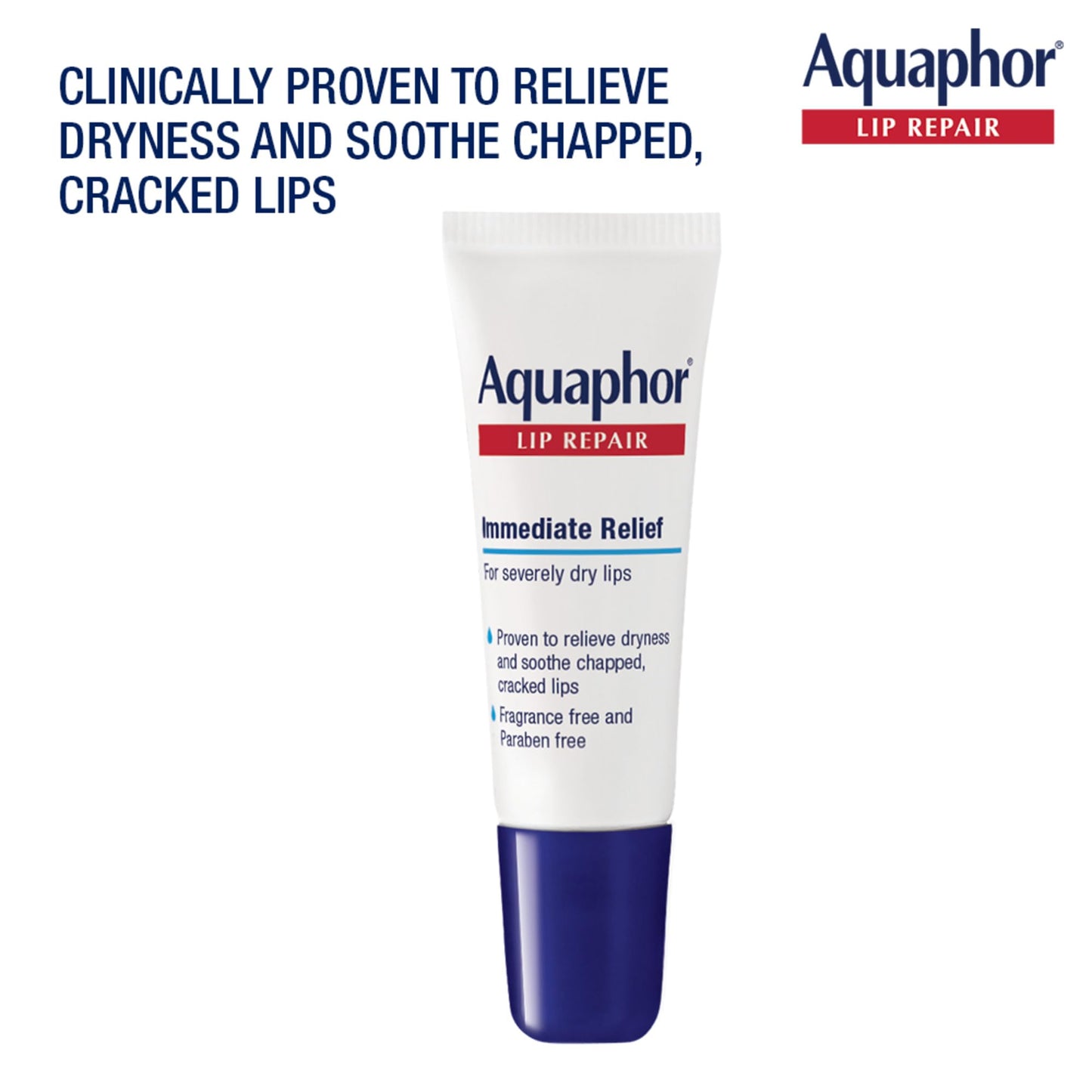 Aquaphor Lip Repair Ointment, Moisturizing Lip Balm Pack, Relieves Dryness, Holiday Gifts for Self Care, 0.35 Tube, Pack of 2 Beauty & Personal Care Aquaphor