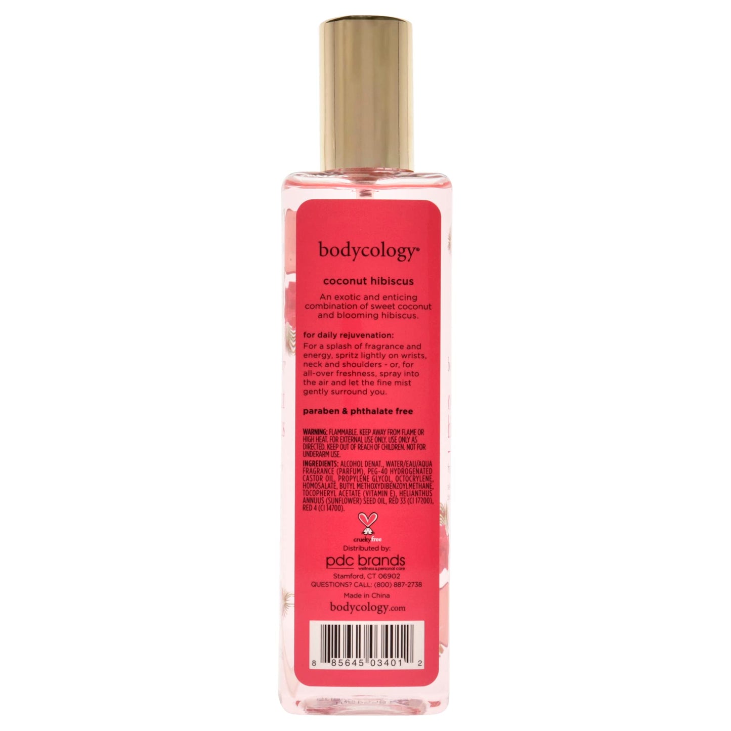 Bodycology Coconut Hibiscus Fragrance Mist for Women, 8 Ounce, 240 ml / 8 Ounce Beauty & Personal Care Bodycology