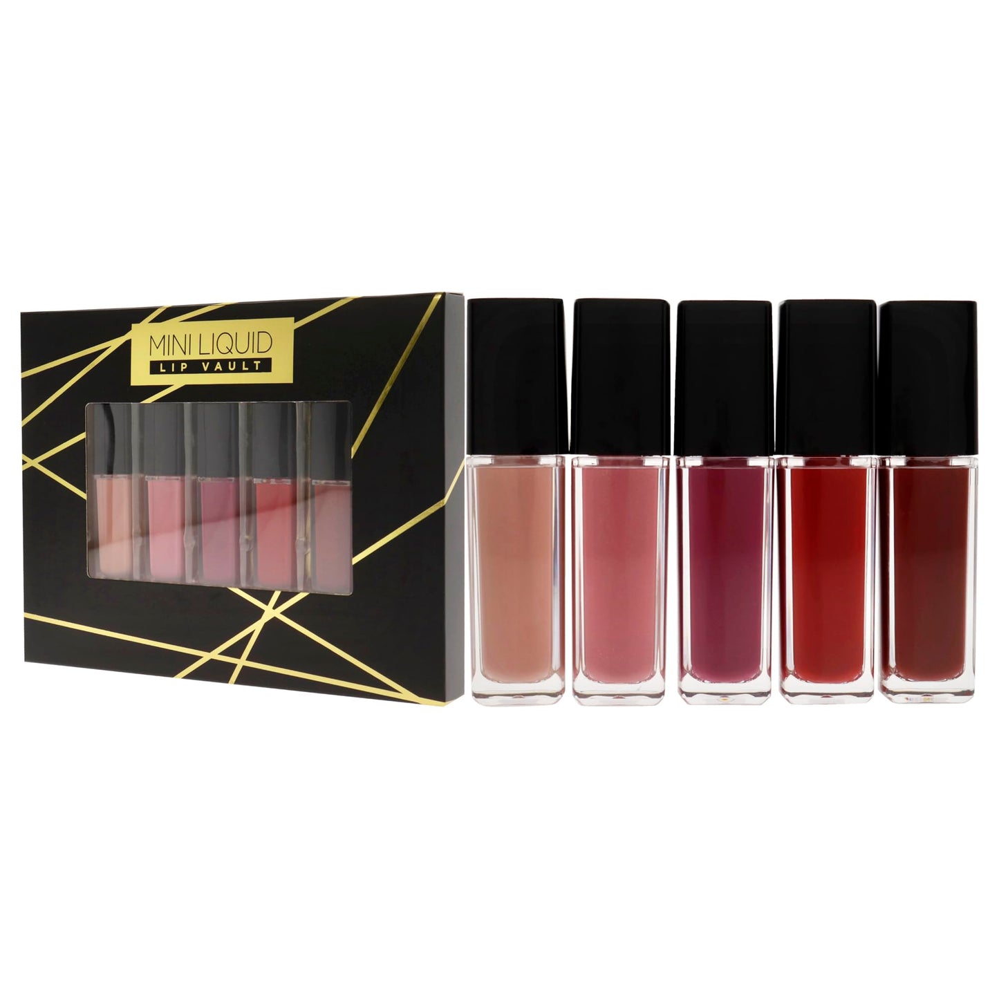 Reaction Retail Mini Liquid Lip Vault 5 x 0.19 oz Lipstick Beauty & Personal Care Reaction Retail