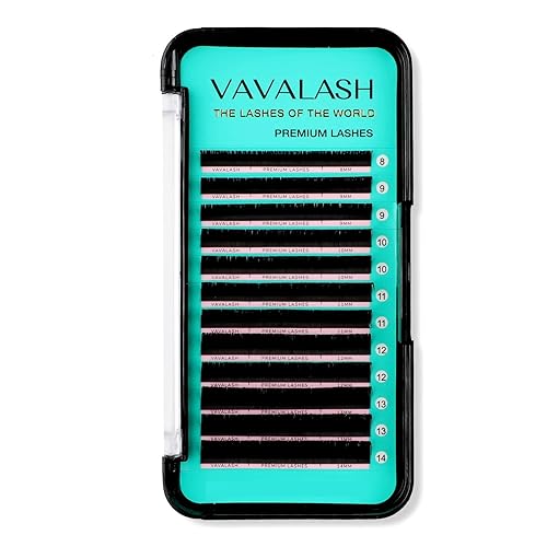 Eyelash Extensions 0.15 CC Curl 8-14mm Lash Extensions Supplies Individual Lashes Premium Silk Volume & Classic Lash Soft Matte Dark Professional Beauty & Personal Care VAVALASH