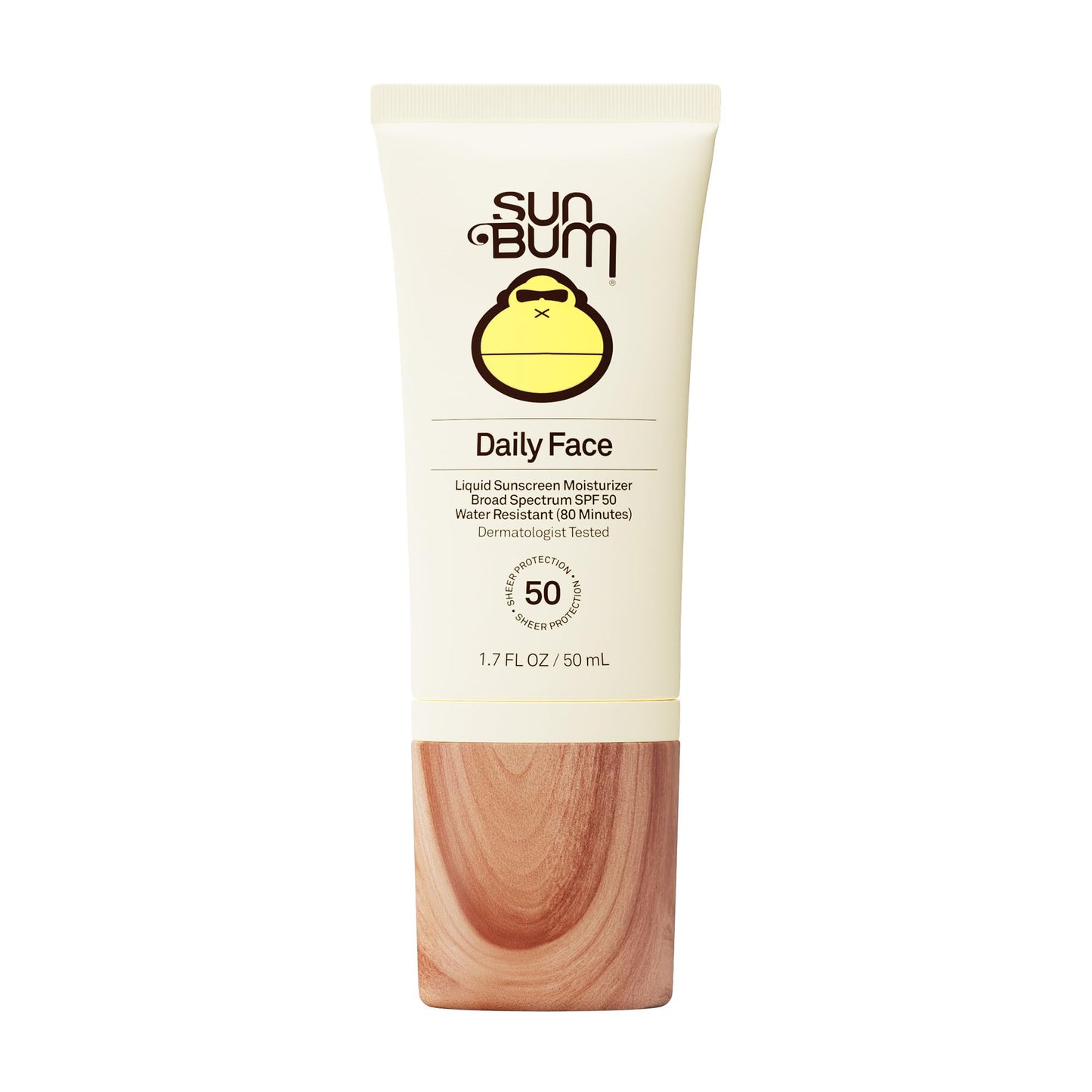 Sun Bum Daily SPF 50 Face Sunscreen Lotion - Broad Spectrum Moisturizing Facial Sunscreen with Vitamin E - Vegan and Hawaii 104 Act Compliant (Without Beauty & Personal Care Sun Bum