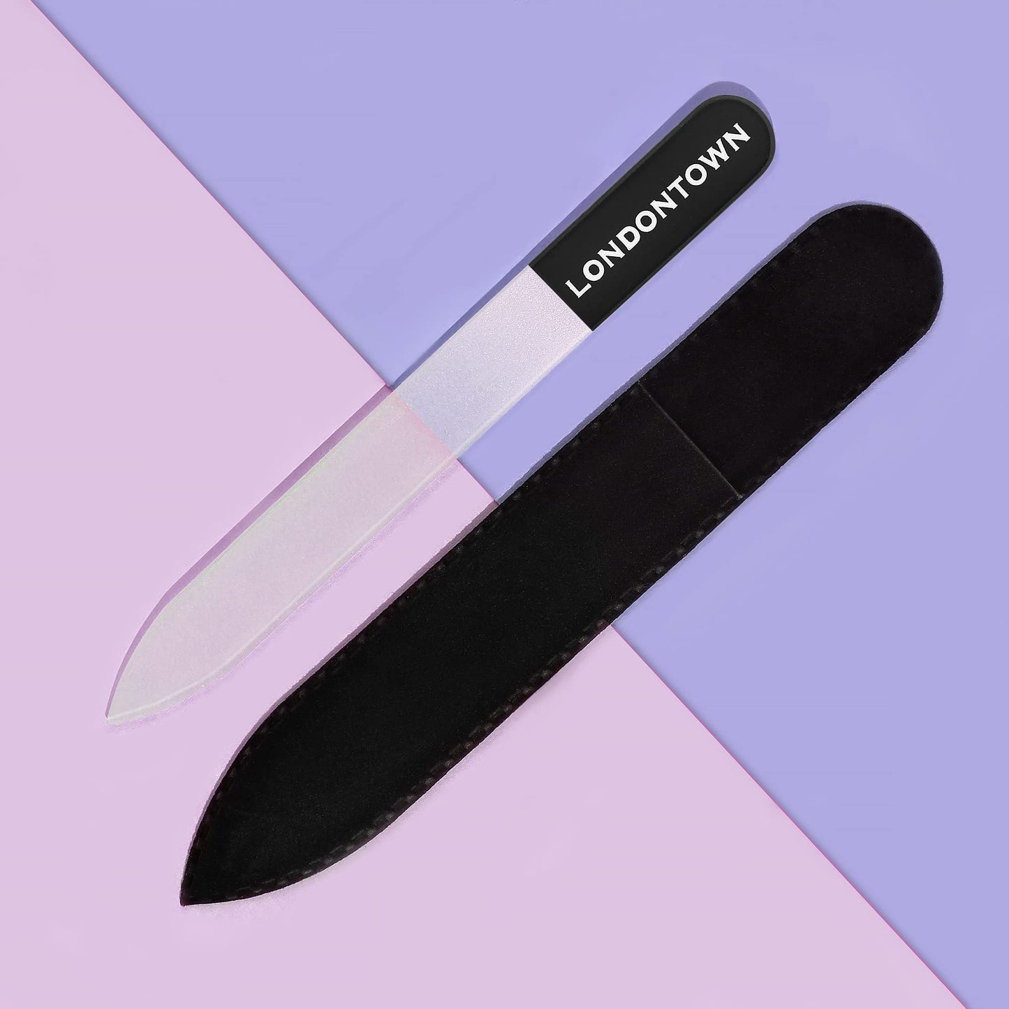 LONDONTOWN Black Glass Nail File, 0.48 oz (Pack of 1) Beauty & Personal Care LONDONTOWN