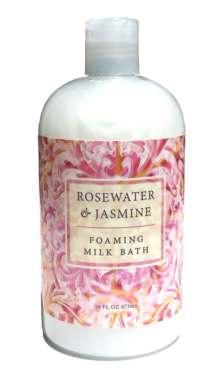 Greenwich Bay Rosewater Jasmine, Foaming Milk Bath with Buttermilk, Shea Butter and Cocoa Butter 16 oz Beauty and Personal Care Greenwich Bay Trading Company