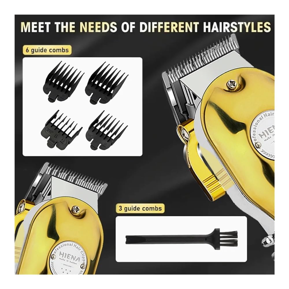 Razors HIENA Professional Men's Electric Hair Clipper 3piece Set, USB Charging Hair Clipper, Cordless use Trimmer, Men's Electric Razor Beauty and Personal Care EWKYLSEM