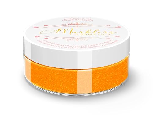 MARBLERS Neon Face & Body Glitter [Fluorescent Orange] 0.18oz (5g) | Fine | Non-Toxic | Vegan | Cruelty-Free | Ethically Sourced | Festival Makeup | Beauty & Personal Care MARBLERS